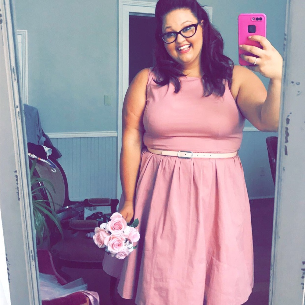 Plus size Audrey Hepburn style dress